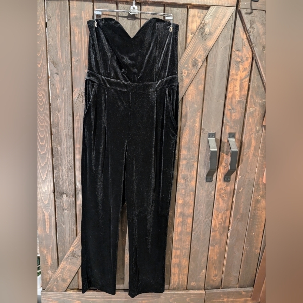 Express velvet type jumpsuit, size 10